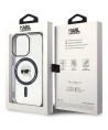 Karl Lagerfeld KLHMP15XHKHNOTK iPhone 15 Pro Max 6.7" transparent hardcase IML Karl`s Head MagSafe