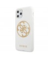 Guess GUHCN65TPUWHGLG iPhone 11 Pro Max white/white hard case Glitter 4G Circle Logo