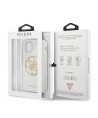 Guess GUHCN65TPUWHGLG iPhone 11 Pro Max white/white hard case Glitter 4G Circle Logo