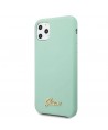 Guess GUHCN65LSLMGG iPhone 11 Pro Max green/green hard case Silicone Vintage Gold Logo