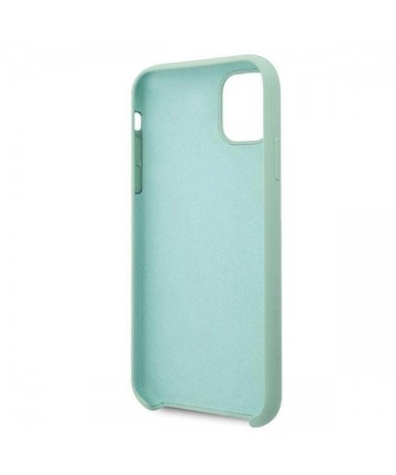 Guess GUHCN65LSLMGG iPhone 11 Pro Max green/green hard case Silicone Vintage Gold Logo
