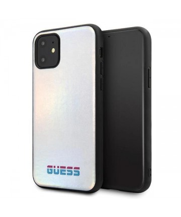 Guess GUHCN65BLD iPhone 11 Pro Max silver/silver hard case Iridescent