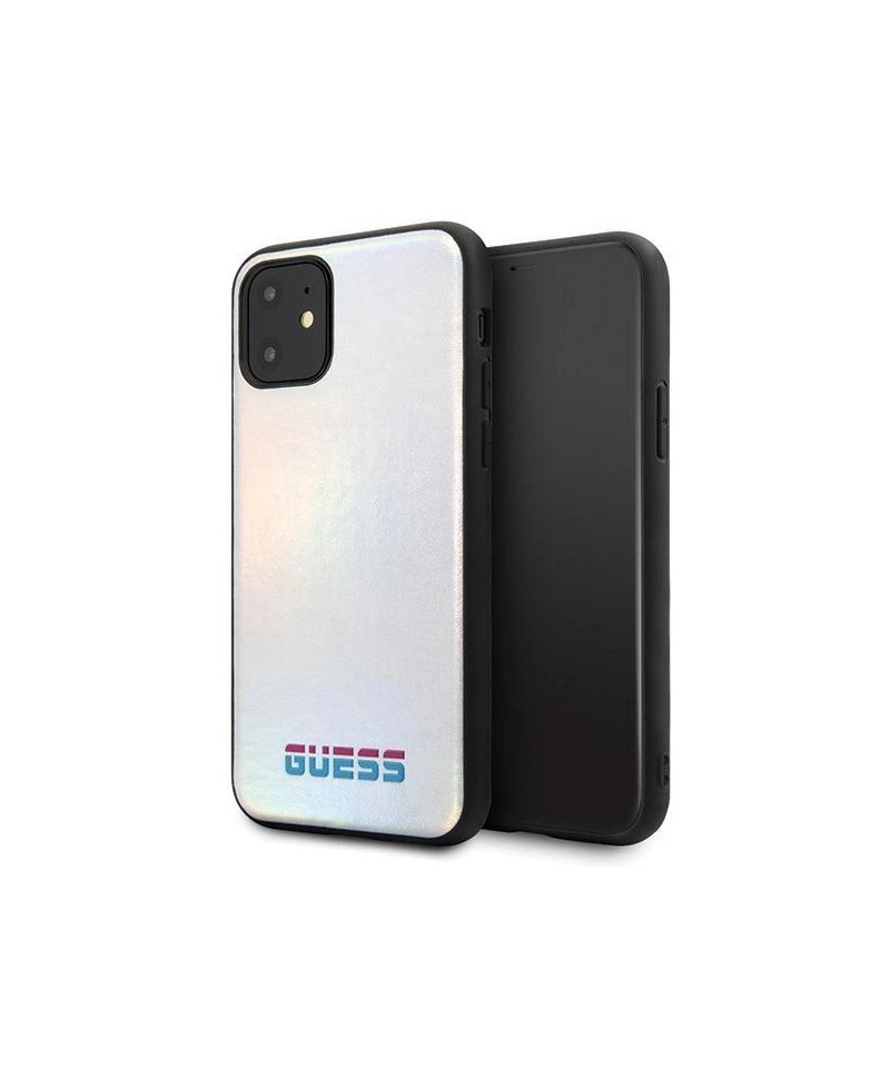 Guess GUHCN65BLD iPhone 11 Pro Max silver/silver hard case Iridescent