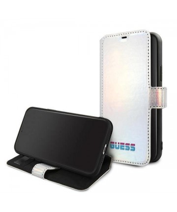 Guess GUFLBKN65BLD iPhone 11 Pro Max silver/silver book Iridescent