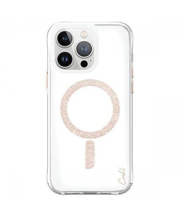 Uniq case Coehl Glace iPhone 15 Pro Max 6.7" Magnetic Charging pink-gold/rose gold