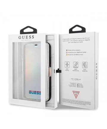 Guess GUFLBKN58BLD iPhone 11 Pro silver/silver book Iridescent
