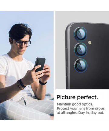 Spigen Glas.tR EZ Fit Optik Camera Protector for Samsung Galaxy S23 FE - Black 2 pcs.