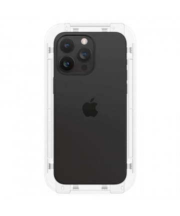 Spigen Glas.tR EZ Fit FC Tempered Glass for iPhone 15 Pro Max - Black