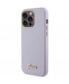 Guess Glitter Glossy Script case for iPhone 15 Pro - lilac