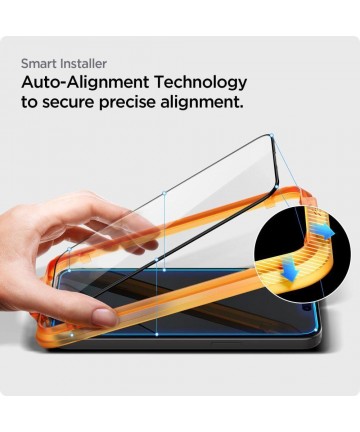 Spigen ALM Glass FC Tempered Glass for iPhone 15 Pro - Black 2 pcs.