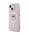 Karl Lagerfeld IML Choupette MagSafe case for iPhone 15 - pink