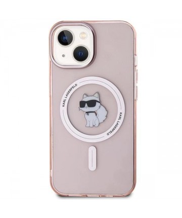 Karl Lagerfeld IML Choupette MagSafe case for iPhone 15 - pink