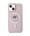 Karl Lagerfeld IML Choupette MagSafe case for iPhone 15 - pink