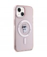 Karl Lagerfeld IML Choupette MagSafe case for iPhone 15 - pink
