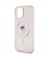 Karl Lagerfeld IML Choupette MagSafe case for iPhone 15 - pink