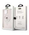 Karl Lagerfeld IML Choupette MagSafe case for iPhone 15 - pink