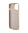 Guess Glitter Glossy Script case for iPhone 15 - gold