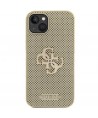 Guess Perforated 4G Glitter case for iPhone 15 - gold