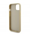 Guess Perforated 4G Glitter case for iPhone 15 - gold