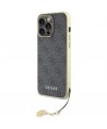 Guess 4G Charms Collection case for iPhone 15 Pro Max - gray