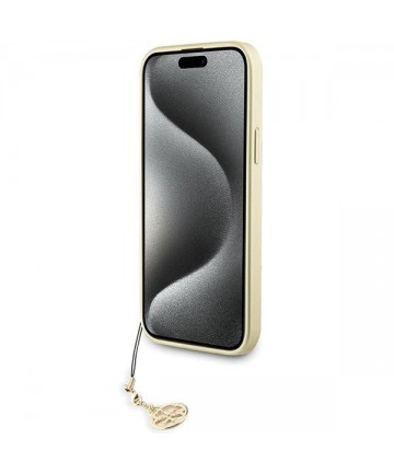 Guess 4G Charms Collection case for iPhone 15 Pro Max - gray