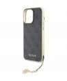 Guess 4G Charms Collection case for iPhone 15 Pro Max - gray