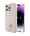 Guess Silicone Logo Strass 4G Case for iPhone 15 Pro Max - Pink
