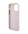 Guess Silicone Logo Strass 4G Case for iPhone 15 Pro Max - Pink