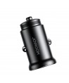 Joyroom JR-CCN05 30W USB-A USB-C Mini Car Charger - Black