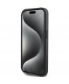 Karl Lagerfeld Saffiano Cardslot Karl&Choupette Metal Pin case for iPhone 15 Pro - black