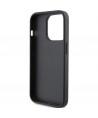 Karl Lagerfeld Saffiano Cardslot Karl&Choupette Metal Pin case for iPhone 15 Pro - black