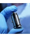 Joyroom JR-CCN05 30W USB-A USB-C Mini Car Charger - Black