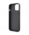 Karl Lagerfeld Fixed Glitter Ikonik Logo Metal Pin case for iPhone 15 - black