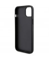 Karl Lagerfeld Saffiano Cardslot Karl&Choupette Metal Pin case for iPhone 15 - black