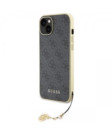 Guess 4G Charms Collection case for iPhone 15 Plus - gray