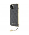 Guess 4G Charms Collection case for iPhone 15 Plus - gray