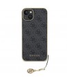Guess 4G Charms Collection case for iPhone 15 Plus - gray