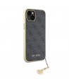Guess 4G Charms Collection case for iPhone 15 Plus - gray