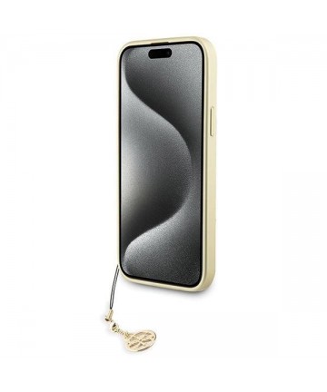 Guess 4G Charms Collection case for iPhone 15 Plus - gray