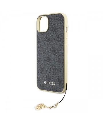 Guess 4G Charms Collection case for iPhone 15 Plus - gray