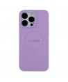 Guess Saffiano MagSafe case for iPhone 15 Pro - purple