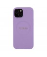 Guess Saffiano MagSafe case for iPhone 15 Plus - purple