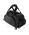Wozinsky sports bag travel backpack hand luggage bag 40x20x25 cm for airplane black (WSB-B01)