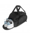 Wozinsky sports bag travel backpack hand luggage bag 40x20x25 cm for airplane black (WSB-B01)