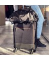 Wozinsky sports bag travel backpack hand luggage bag 40x20x25 cm for airplane black (WSB-B01)