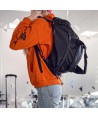 Wozinsky sports bag travel backpack hand luggage bag 40x20x25 cm for airplane black (WSB-B01)