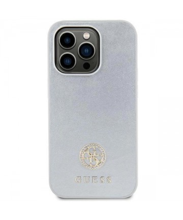Guess GUHCP15MPS4DGPS iPhone 15 Plus 6.7" silver/silver hardcase Strass Metal Logo