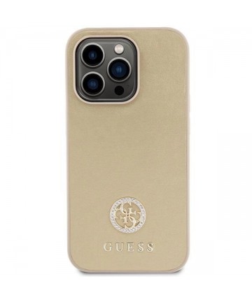 Guess GUHCP15XPS4DGPD iPhone 15 Pro Max 6.7" gold/gold hardcase Strass Metal Logo
