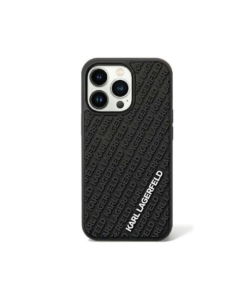 Karl Lagerfeld KLHCN613DMKRLK iPhone 11 / Xr 6.1" black/black hardcase 3D Rubber Multi Logo