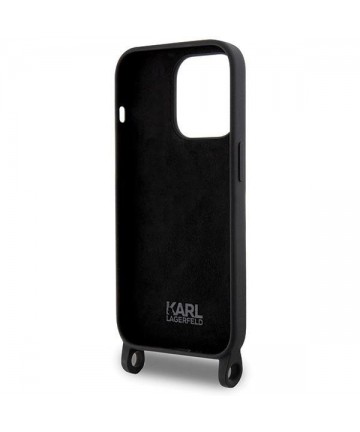 Karl Lagerfeld KLHCP15XSCBSCNK iPhone 15 Pro Max 6.7" hardcase black/black Crossbody Silicone Choupette